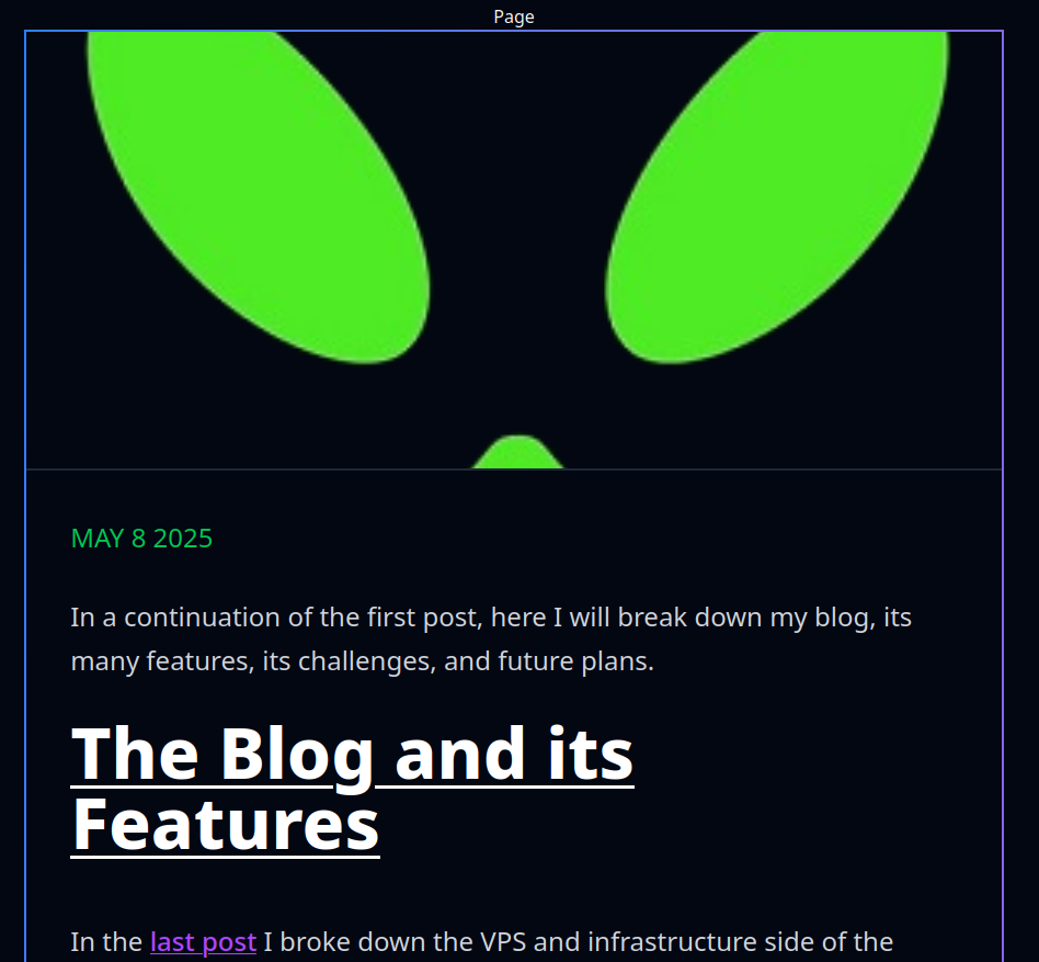 Blog post preview
